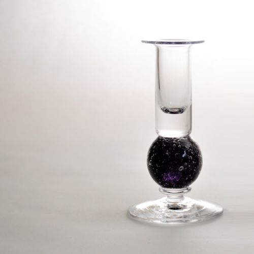 Stellar candlesticks | amethyst pair