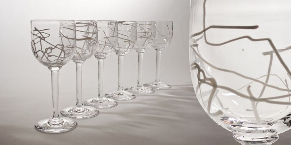 <!-- 019 -->Staccato Wine Glasses