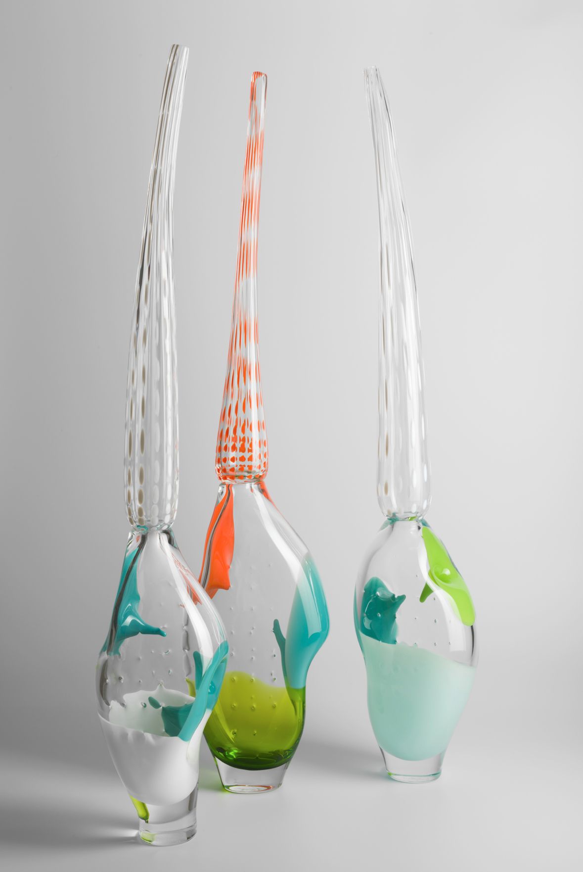 Handblown Glass Sculpture Vase by Stewart Hearn - Spore III