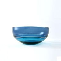 Oval Encalmo Bowl | small | turquoise & steel