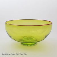 <!-- 005 -->Zest Bowl | lime with trailed rim