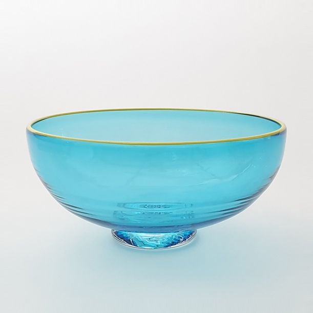 Zest Bowl - blue with yellow trail