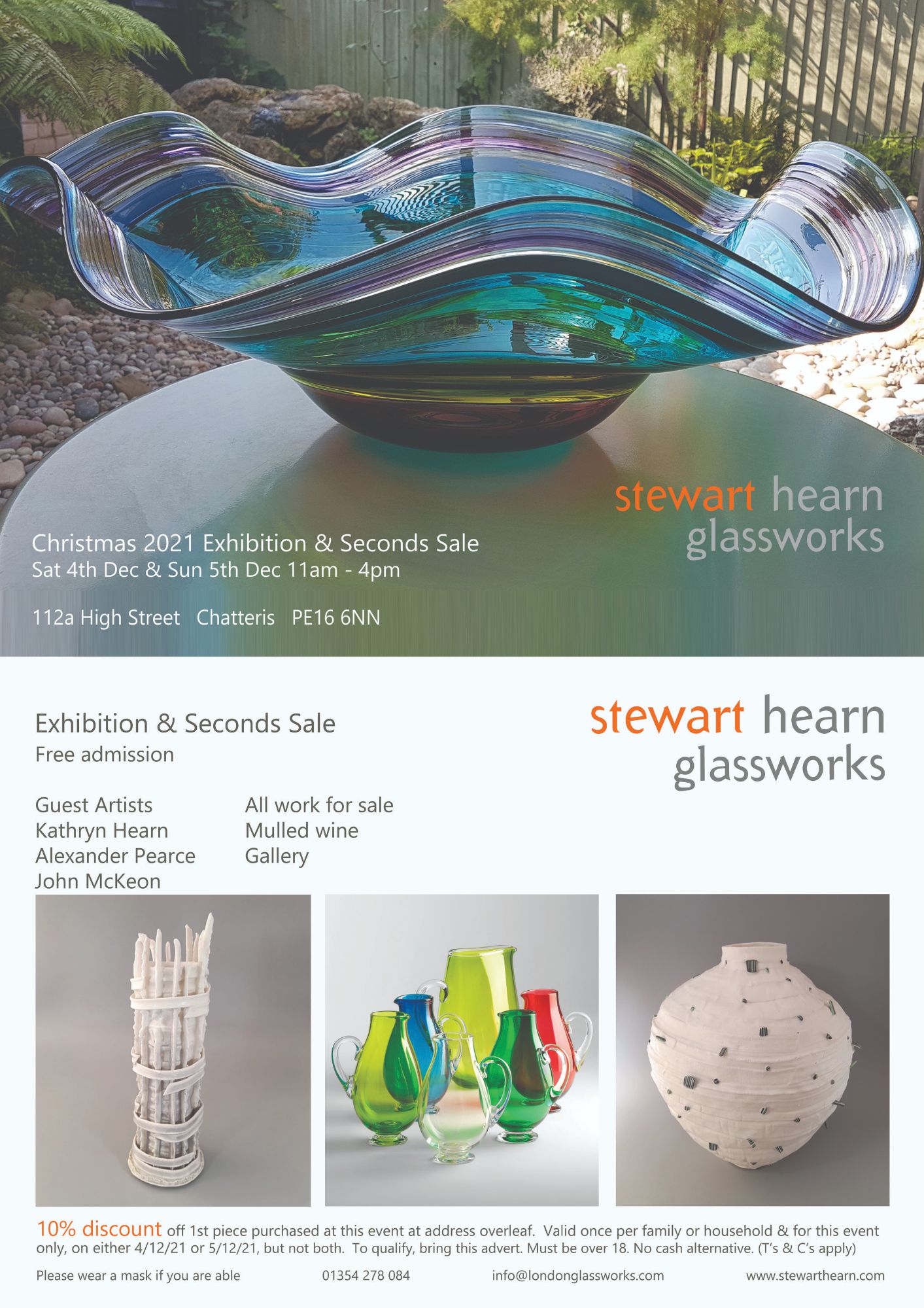Christmas Open Weekend 2021 Stewart Hearn Glassworks