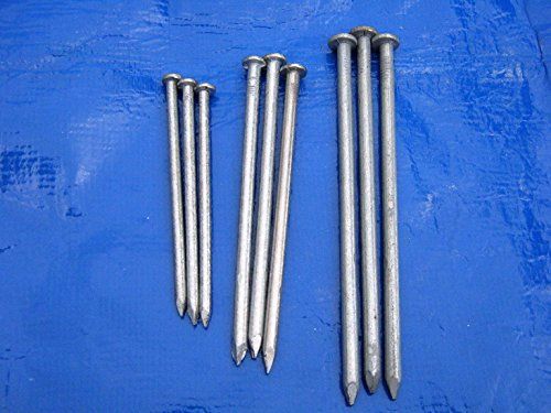 4 inch 100mm Galvanised round nails. Pack of 10
