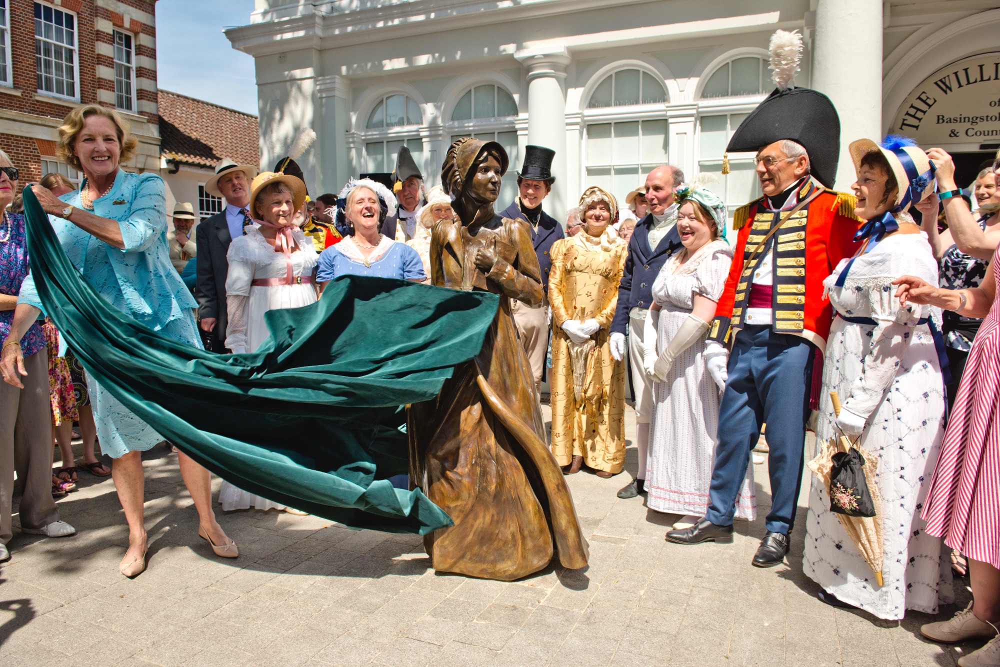 Jane Austen Statue unveiling, Basingstoke, 18 July 2017