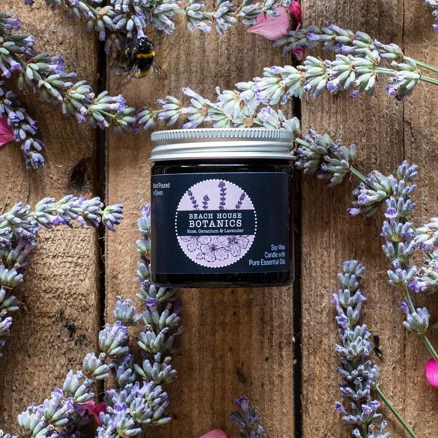 Rose Geranium & Lavender Mini Amber Jar 60ml
