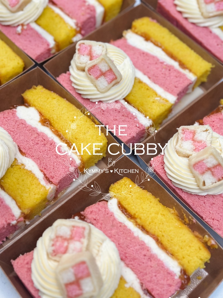 Battenberg Cake Slice