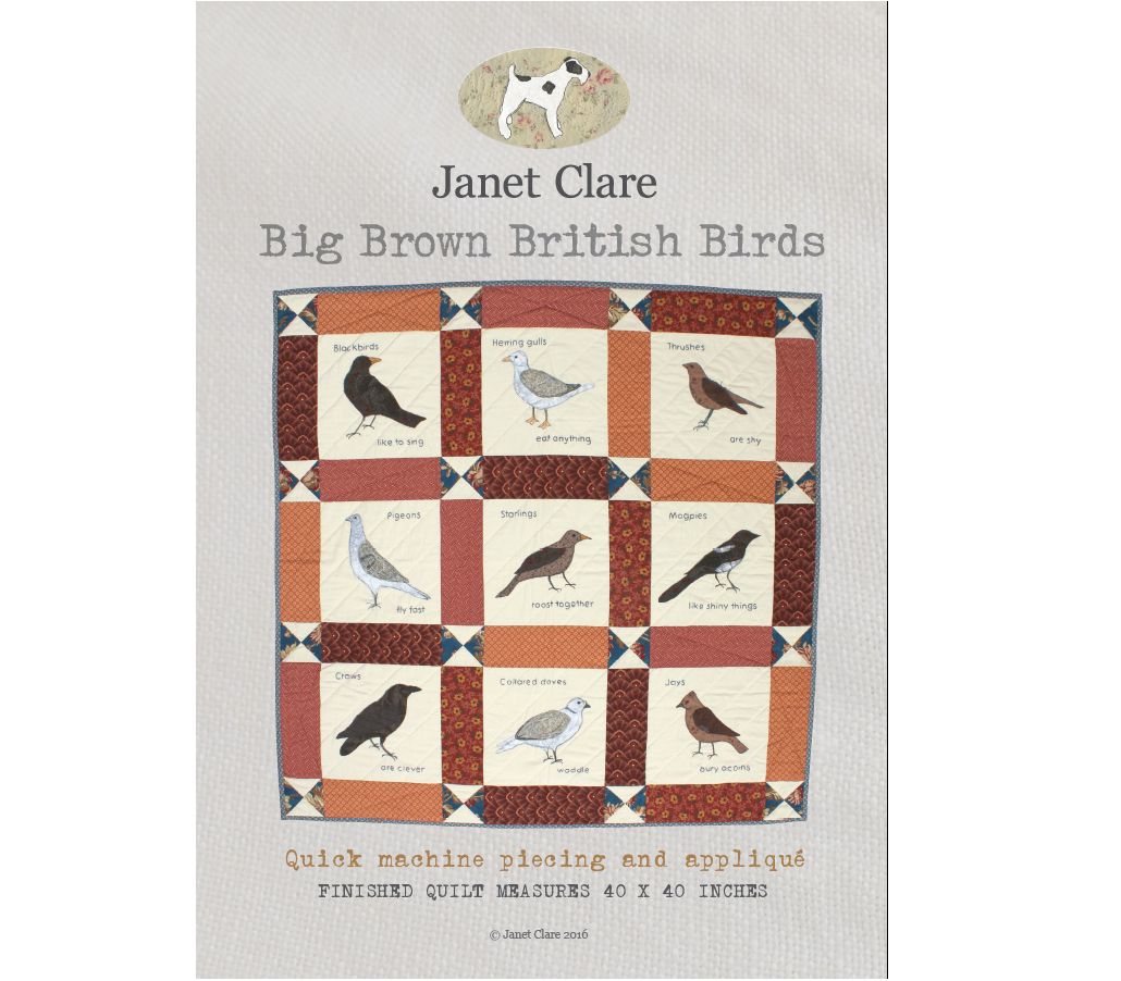 Janet Clare's Big Brown British Birds (JC118)