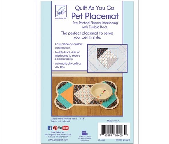 Quilt As You Go - Pet Placemat Dog