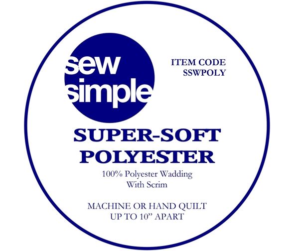 Wadding Super Soft 100% polyester 90" wide