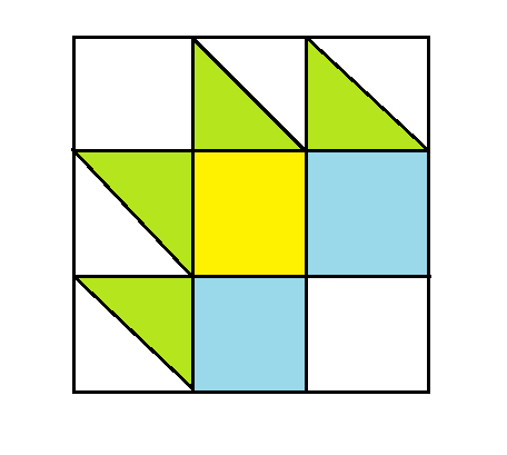 Classic Tea Leaf Block pattern
