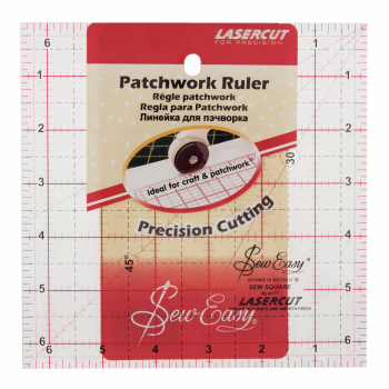 Sew Easy - Lasercut - Patchwork ruler - 6.5inch X 6.5inch