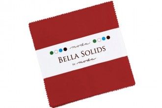 Moda Bella Solids Charm Pack - Red  MCS9900 16