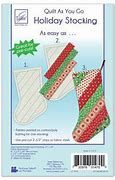 Quilt As You Go - Holiday Stockings - Stripes