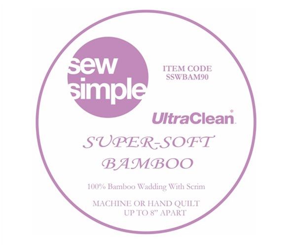 Sew Simple Super Soft Wadding  100% Bamboo