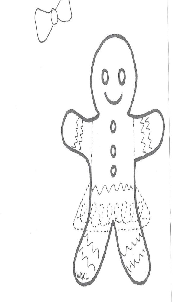 Gingerbread Person Template