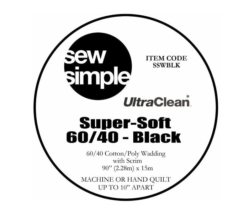 Sew Simple - UltraClean Super Soft 60/40 - Black
