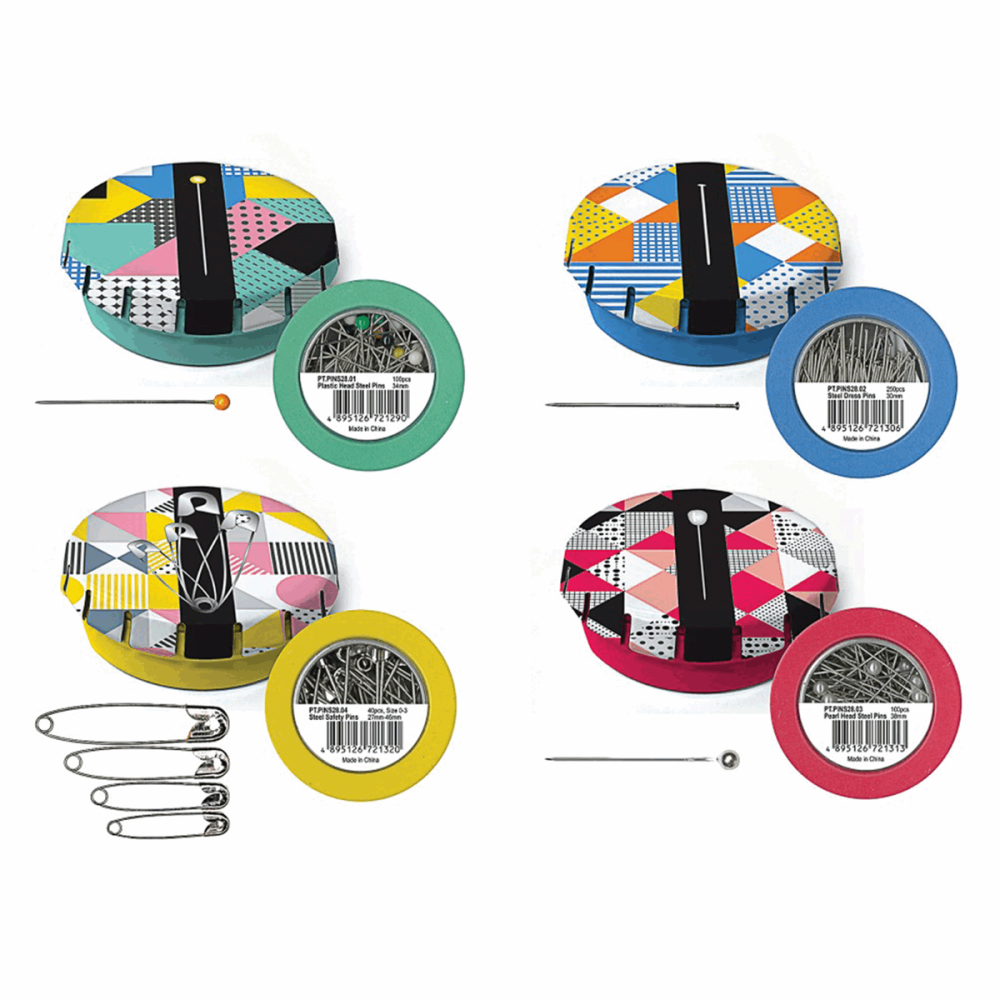 Pin Tins - Plastic headed pins