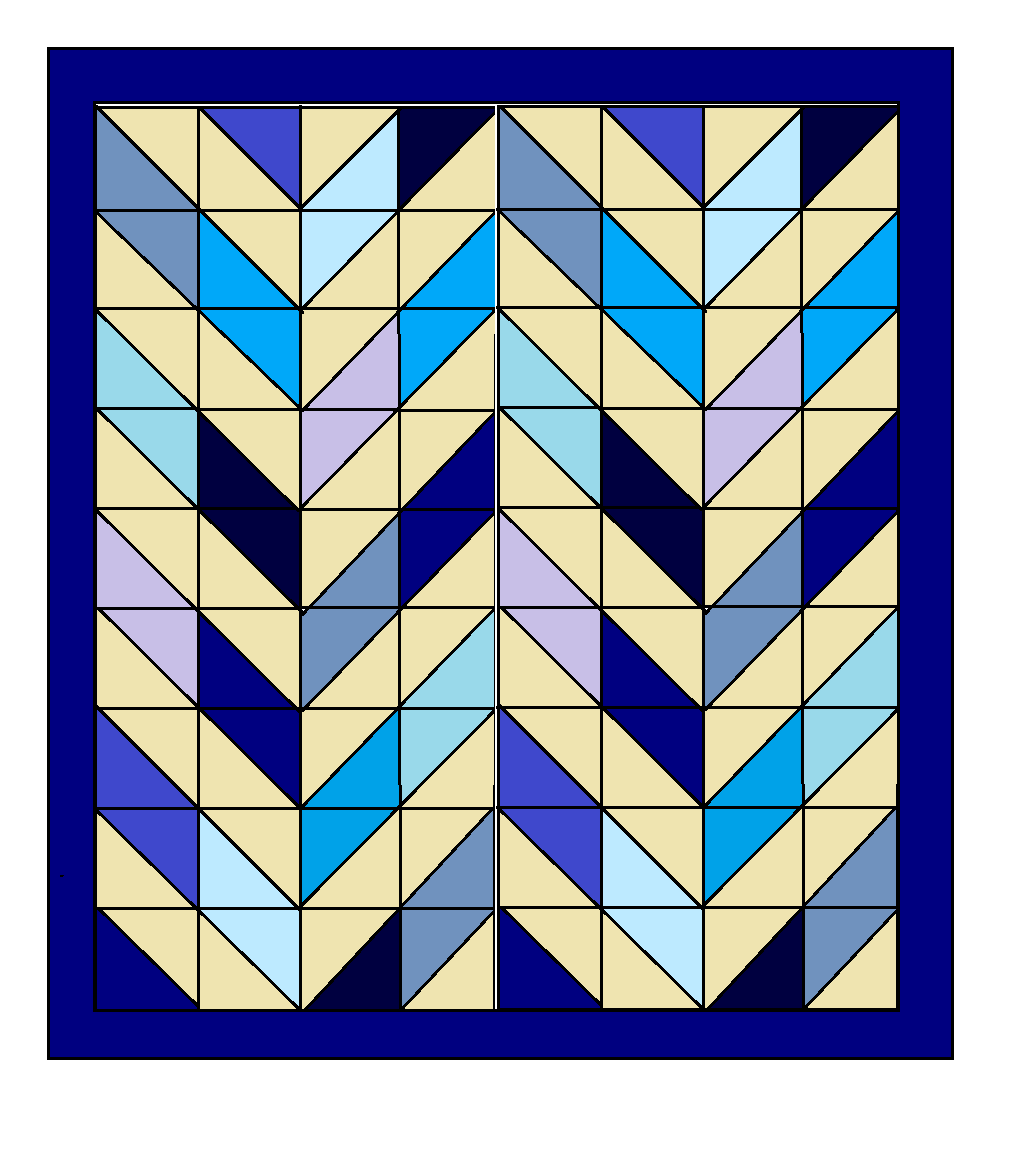 Double Herringbone Quilt Pattern paper copy