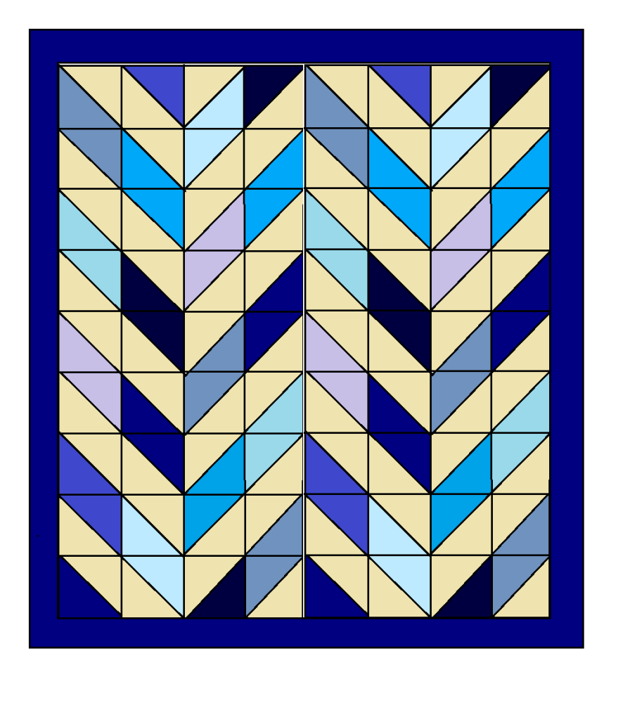 Double Herringbone Quilt Pattern - paper copy