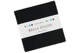 Moda Bella Solids Charm Pack - Black 9900PP 99