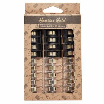 Hemline Gold Quilting Clips Small: 30 Pieces