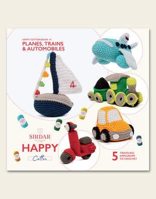 Sirdar Happy Chenille Book - Planes Trains & Automobiles book 14