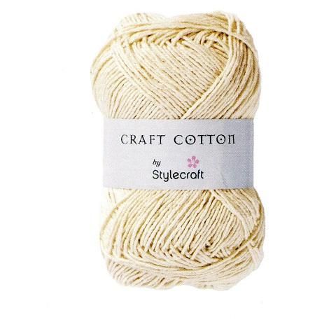 Stylecraft Craft Cotton - 100g Ecru - perfect for bags & dishcloths
