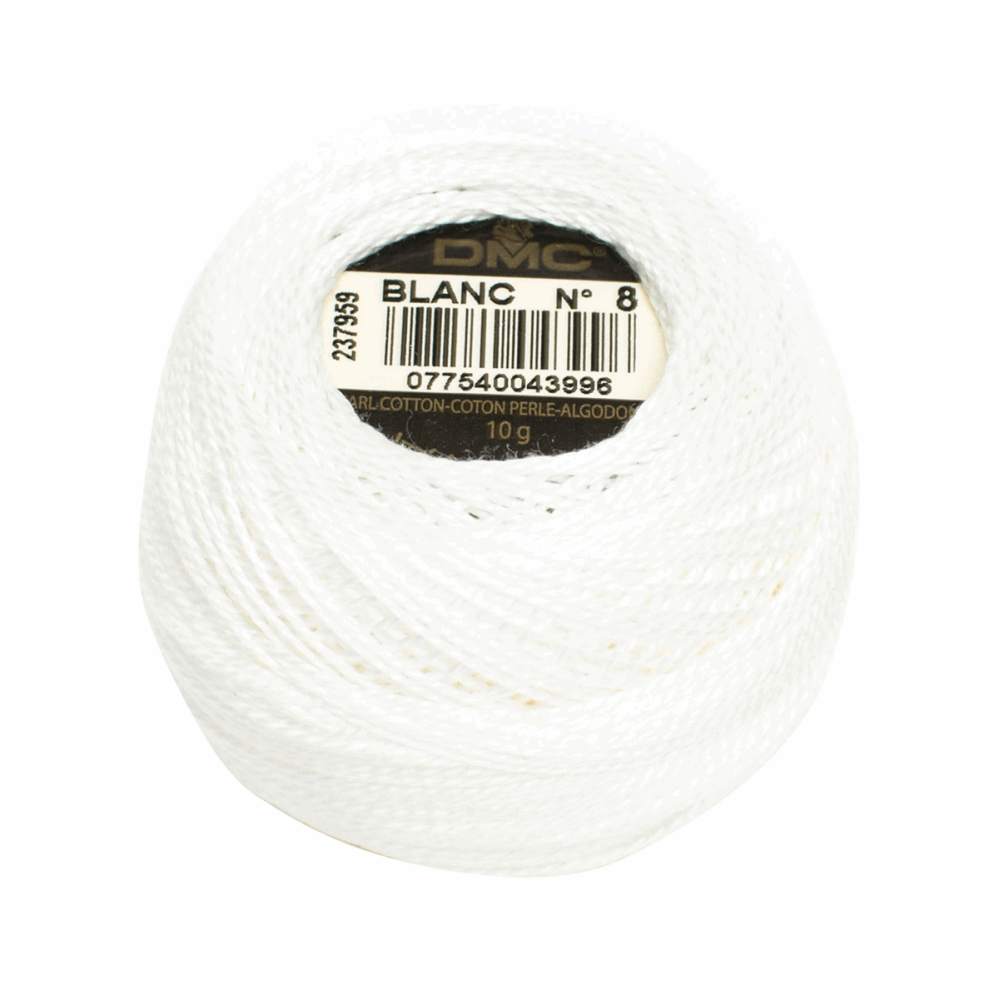 Cotton Perle no 8 10g - Blanc ( white)