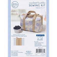 Insulated Lunch Box Sewing Kit - Camel Zip