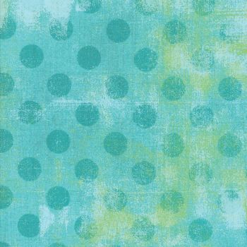Grunge by Basic Grey for Moda - Extra Wide 108" - Hits the spot aqua 11131 30