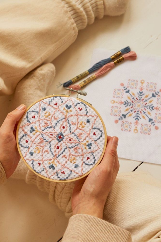 DMC Mindful Making The Meditative Mandala Cross Stitch Duo Kit