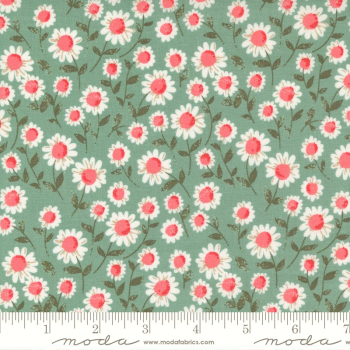 Love Note by Lella Boutique for Moda - flowers  on Sage 5151 12