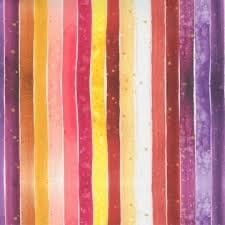 Moda - Fresh as a Daisy by Create Joy Project - Pink, purple, orange stripes 8498 12
