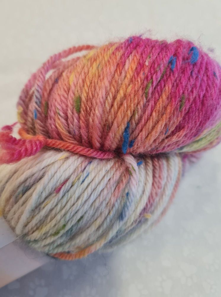 Coastal Colours DK 100g - Rainbow tweed ombre  blend