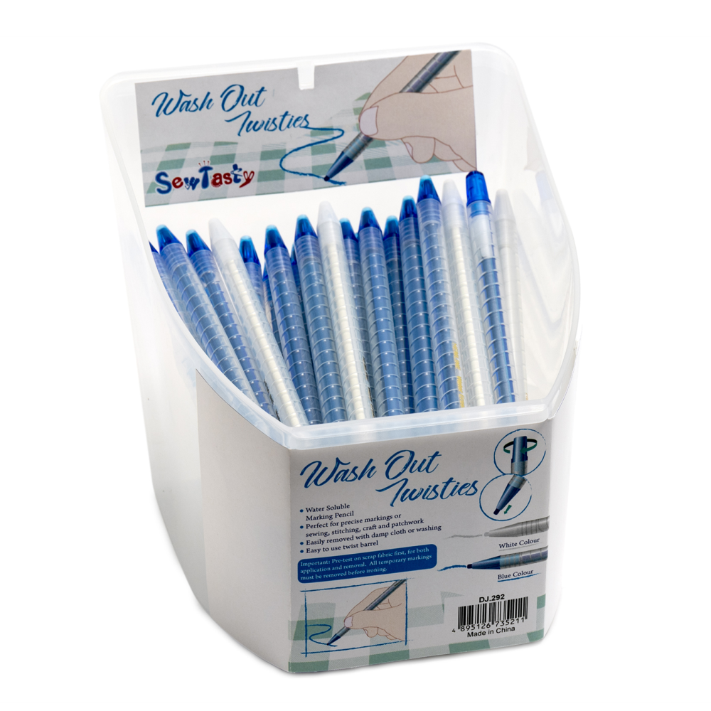 Marking Pencils: Water Soluble (blue or white) please state which colour in