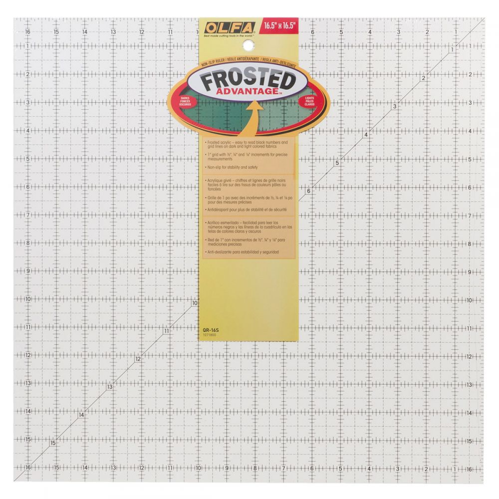 Olfa Frosted Ruler 16.5" x 16.5"