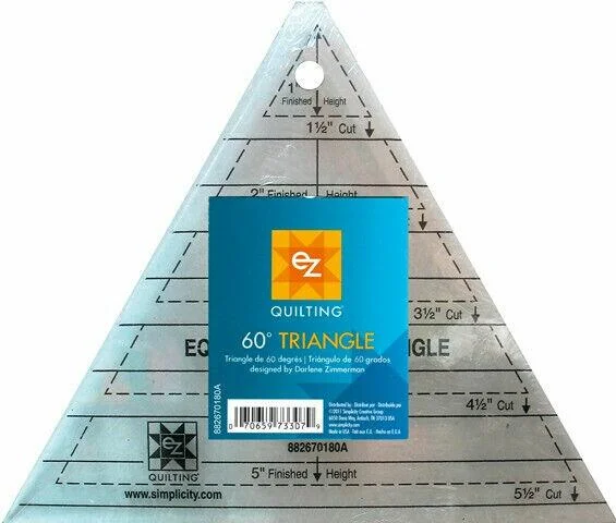 Ez Quilting 60 Degree Triangle Ruler