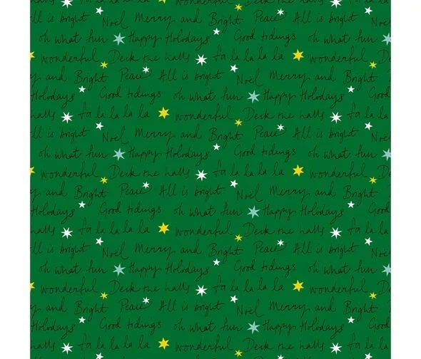 DECK THE HALLS BY LIBERTY - WELL WISHES (GREEN)- 01666883B