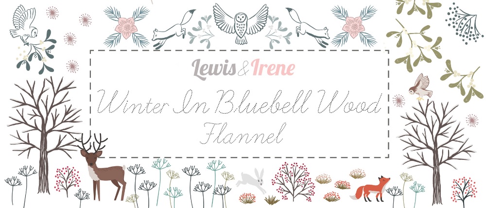 Winter in Bluebell Wood Flannel by Lewis and Irene