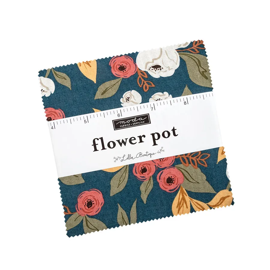 Flower Pot by Lella Boutique for Moda charm Pack PP 5160