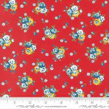 Sweet Melodies by American Jane for Moda - Red Floral 21814 12