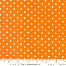 Sweet Melodies by American Jane for Moda - Orange with ivory dots 21818 13