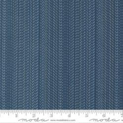 Lakeside Flannels by primitive gatherings for Moda 49223 16F navy broken stripe