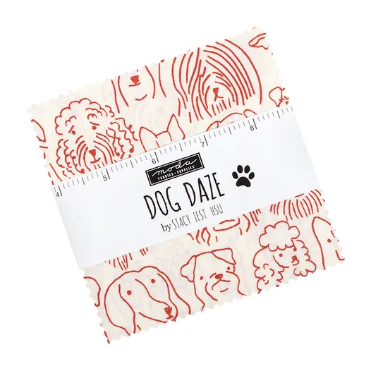 Dog Daze Charm Pack by Stacy Iest Hsu for Moda Fabrics 20840PP