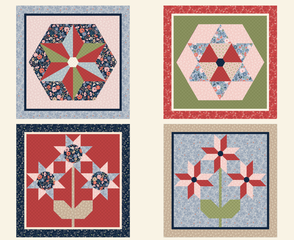 Grandma's Quilts by Lewis & Irene A772 Cushion panel - makes 4