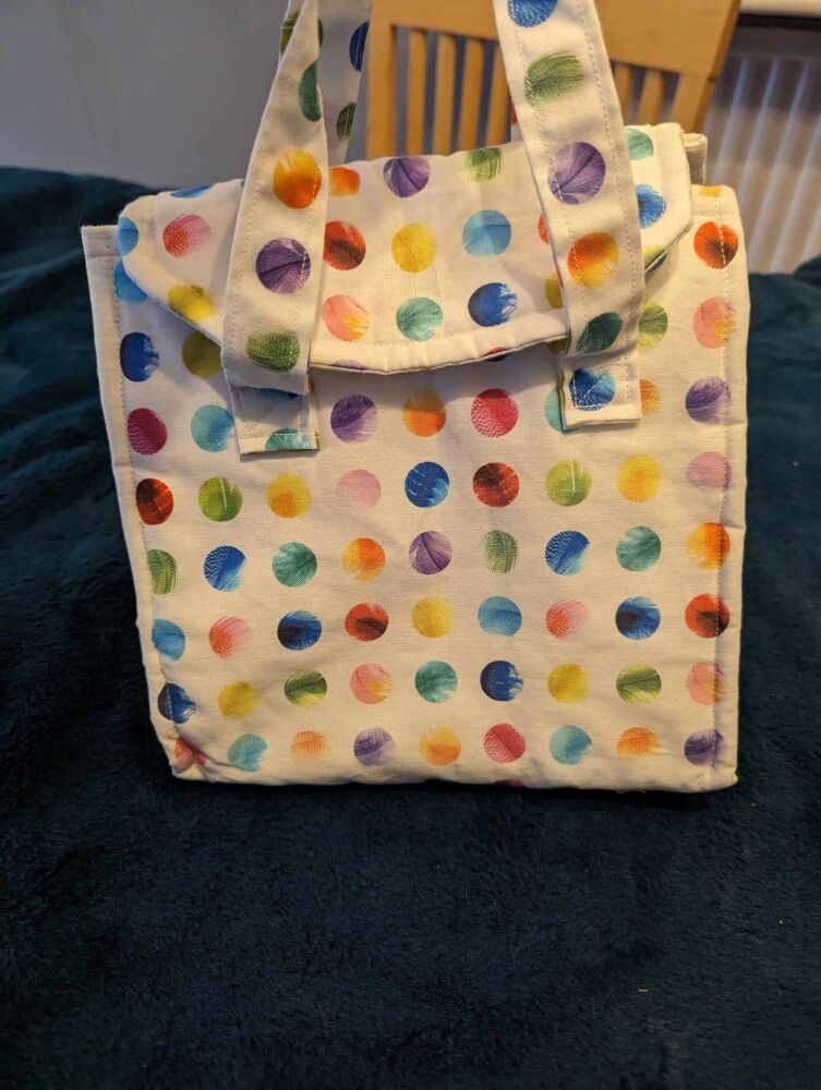 Insulated Lunch Tote Bag 8" x 8" x 7"