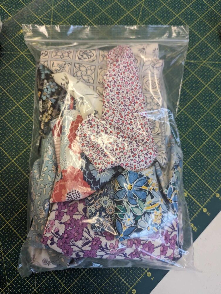 Liberty Scrap Packs (approx 2.25m of fabric) contents will vary