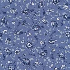 Blueberry Delight by Bunny Hill Designs for Moda - 3031 15 Cornflower blue with cream and blueberry flowers