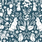 Midnight Forest by Belle and Boo for Michael Miller Fabrics - Monotone Forest  11373-SPRU-D